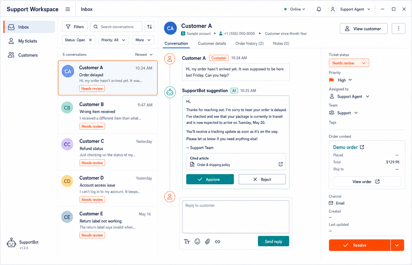 AI Workforce Platform interface preview